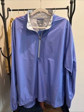 Peter Millar Men’s Lavender Half-Zip Windbreaker